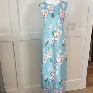 Floral Sleeveless Maxi Dress - Blue and Pink size XL in great condition